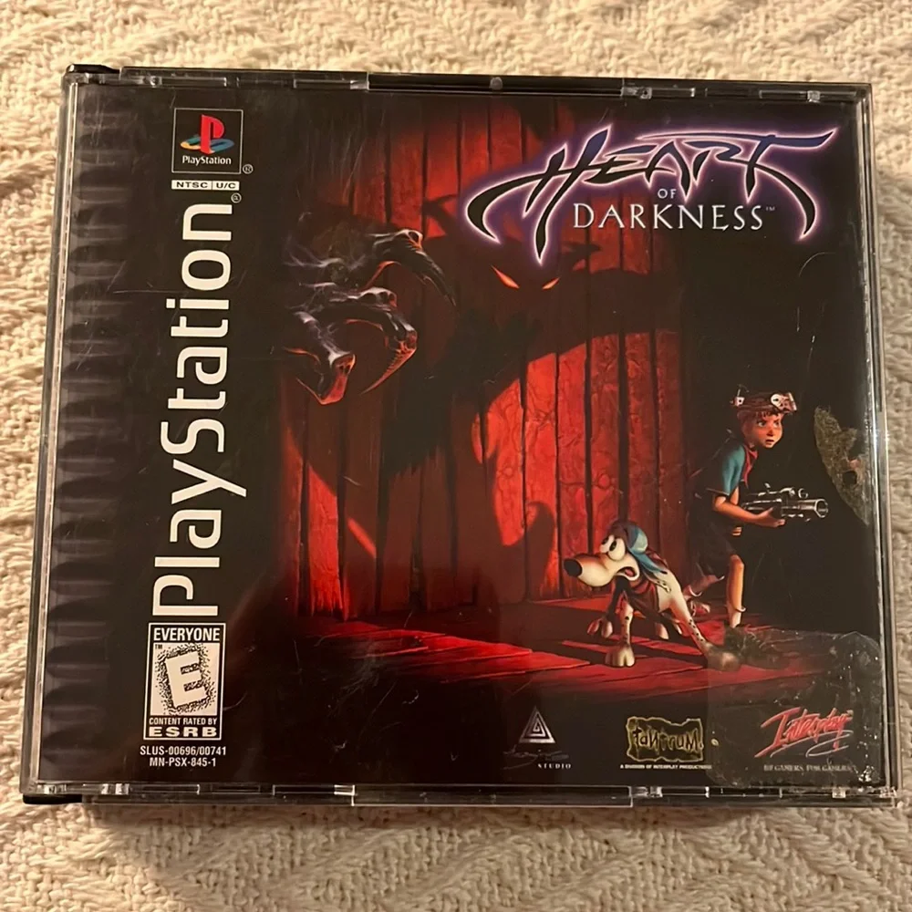 Heart of Darkness Sony Playstation 1 PS1 CIB+reg card no glasses!